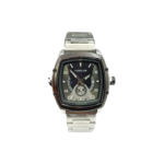 Men’s Luxury Gold Stainless Steel Watch – Black Dial Quartz Wrist Watch