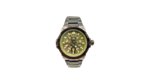 Men’s Luxury Gold Stainless Steel Watch – Black Dial Quartz Wrist Watch